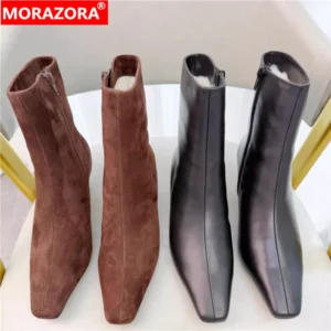 MORAZORA Size 34-42 Nature Wool Warm Winter Boots
