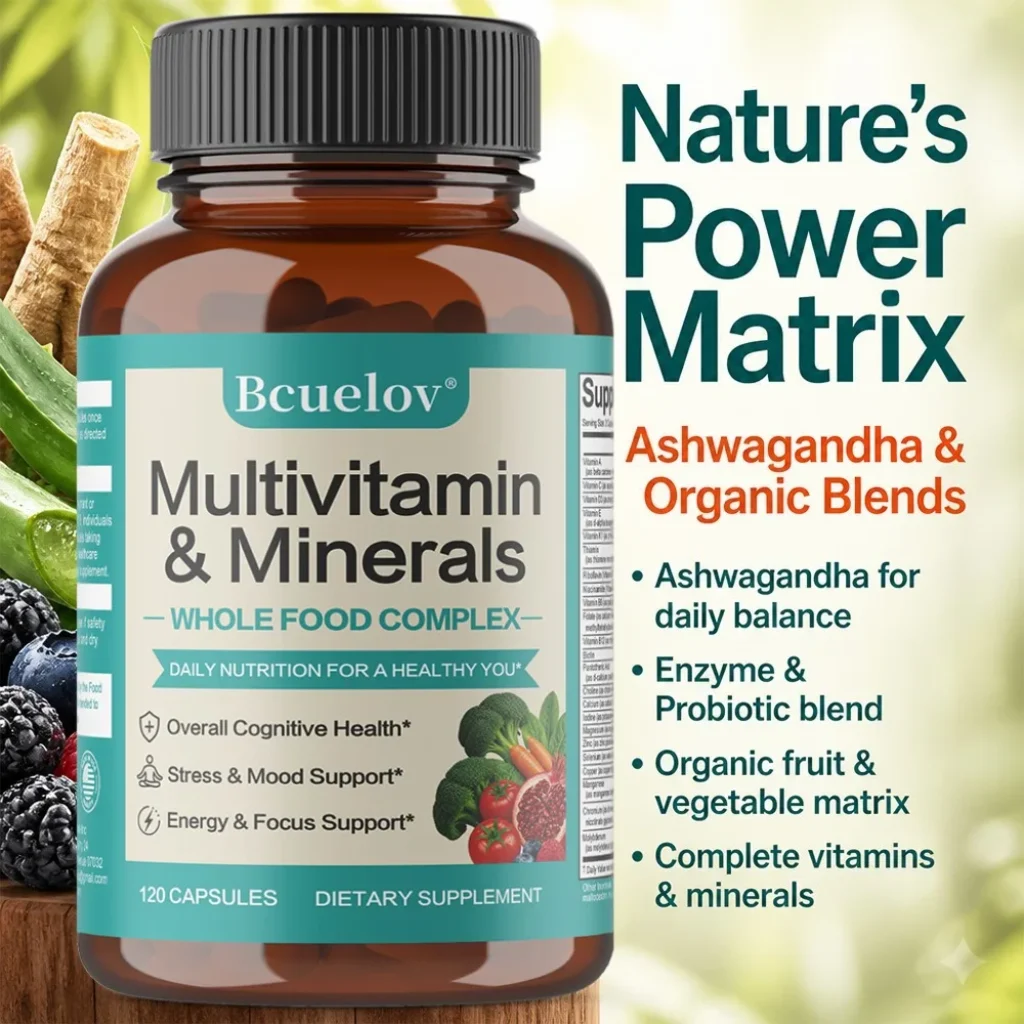 Multivitamin Capsules Mineral Supplement Provide Energy, Prostate, Skin