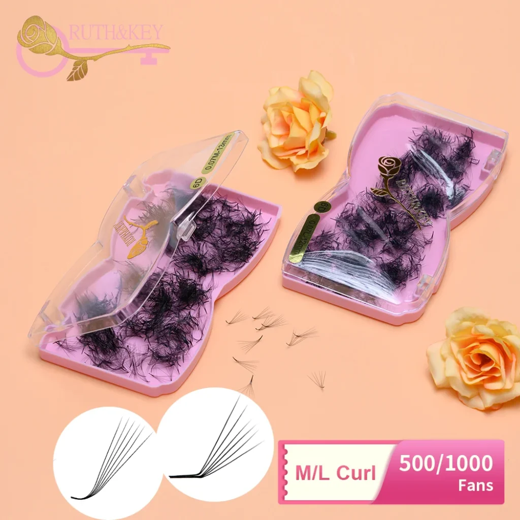 6D 10D 500 Fans M L Curl 6mm