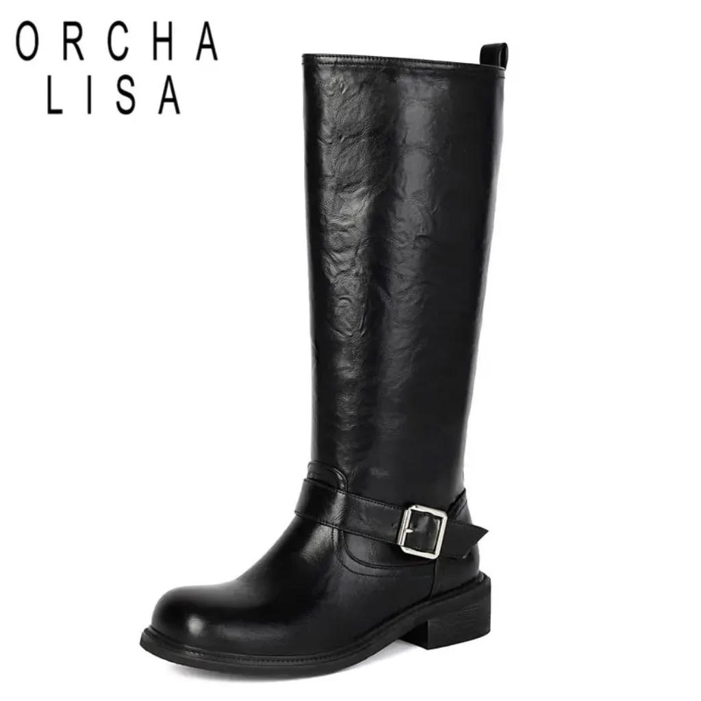 ORCHA LISA 2025 Retro Women Knee High Boots