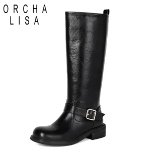 ORCHA LISA 2025 Retro Women Knee High Boots