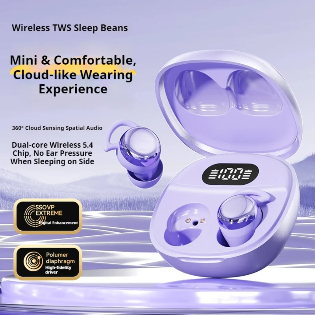 Original Lenovo Wireless Bluetooth 5.4 Earphones Sleep Wireless