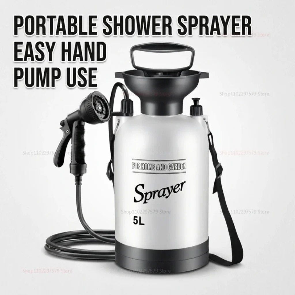 Portable Camping Shower 5L Manual Pump Water System