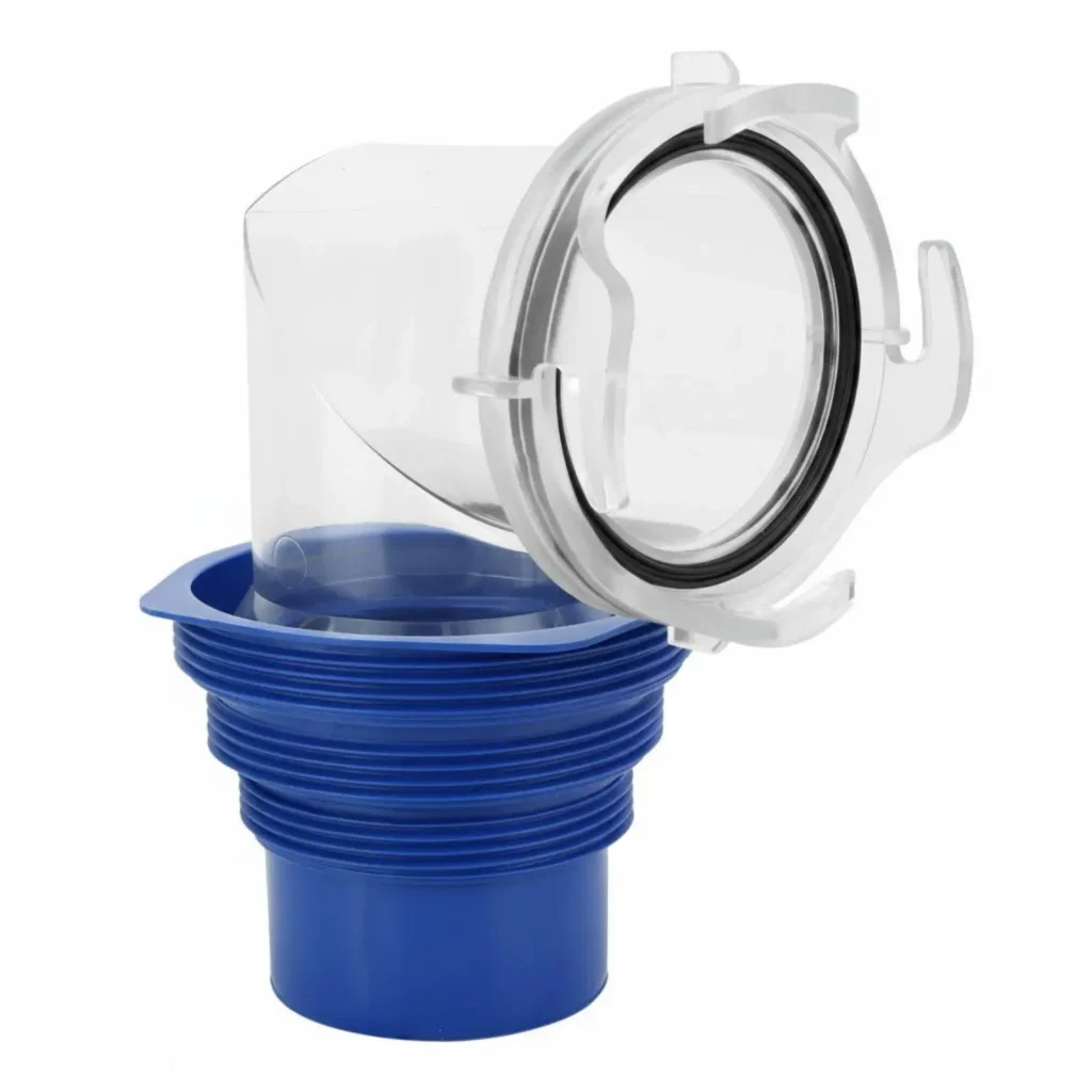 RV Dump Station Adapter Clear Transparent 90 Degree