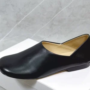 Sewing Lines Shoes Womens Square Toes Flat Heels