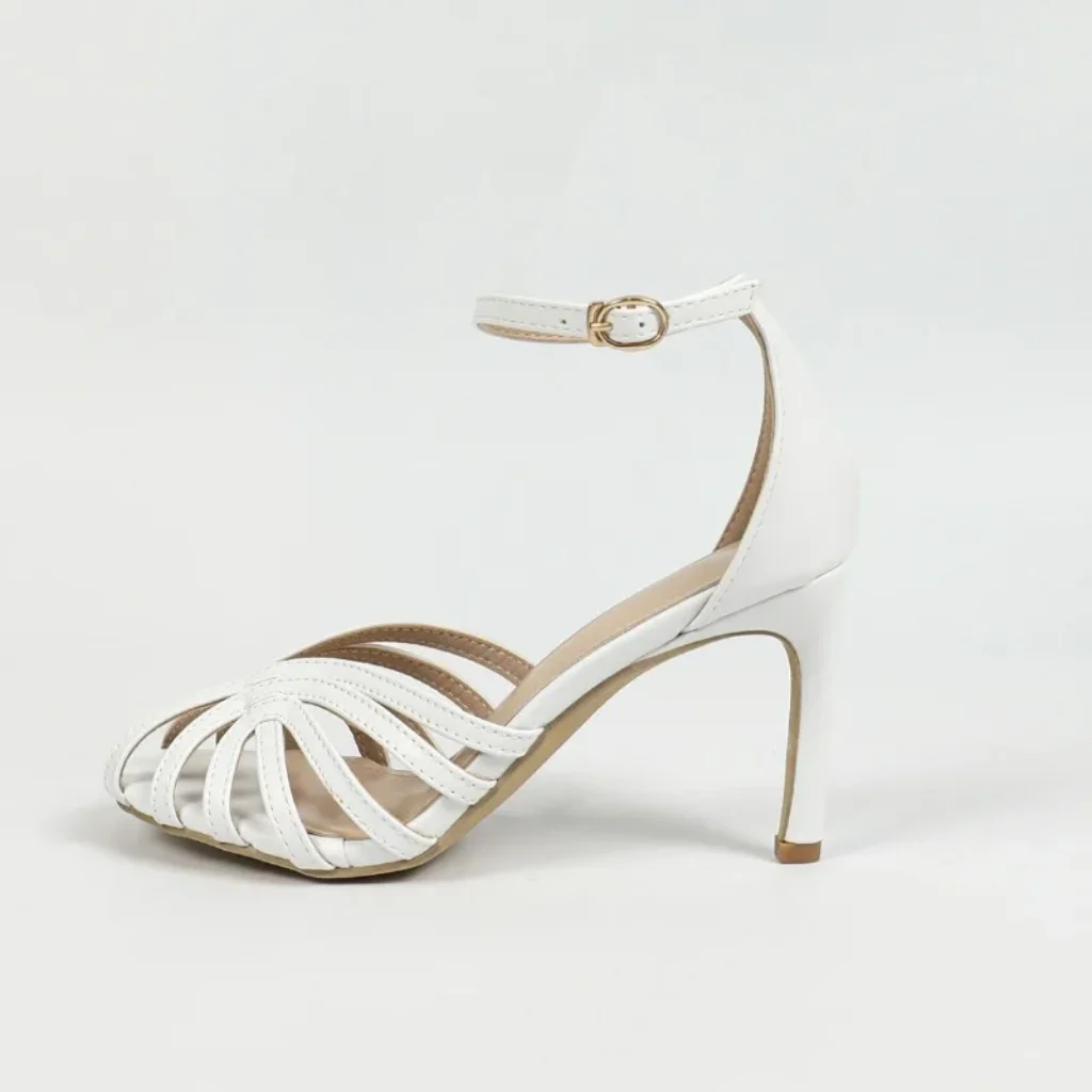 Sexy Gold Heels Women Fashion Thin Strap Hollow