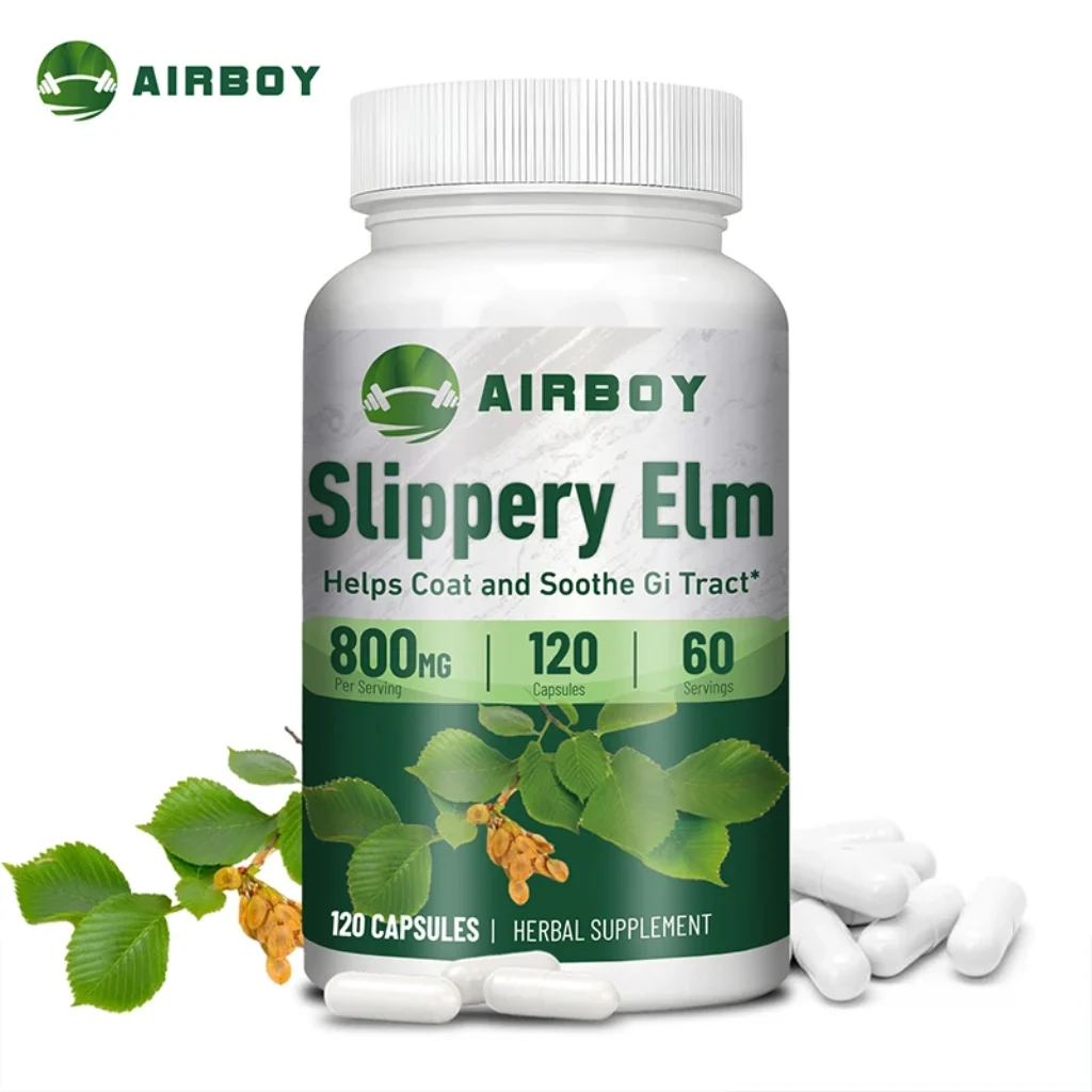 Slippery Elm 400mg – Soothes Gastrointestinal Tract Improves