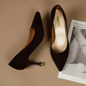 Spring Autumn fashion French Temperament Romantic high heels