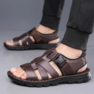 Summer Men’s Comfortable Soft-Soled Roman Sandals Driving Outdoor