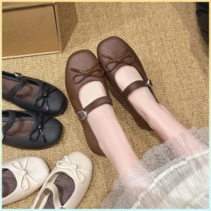 Sweet Women’s Pearl Bow Tie Sandals Non-slip Comfortable