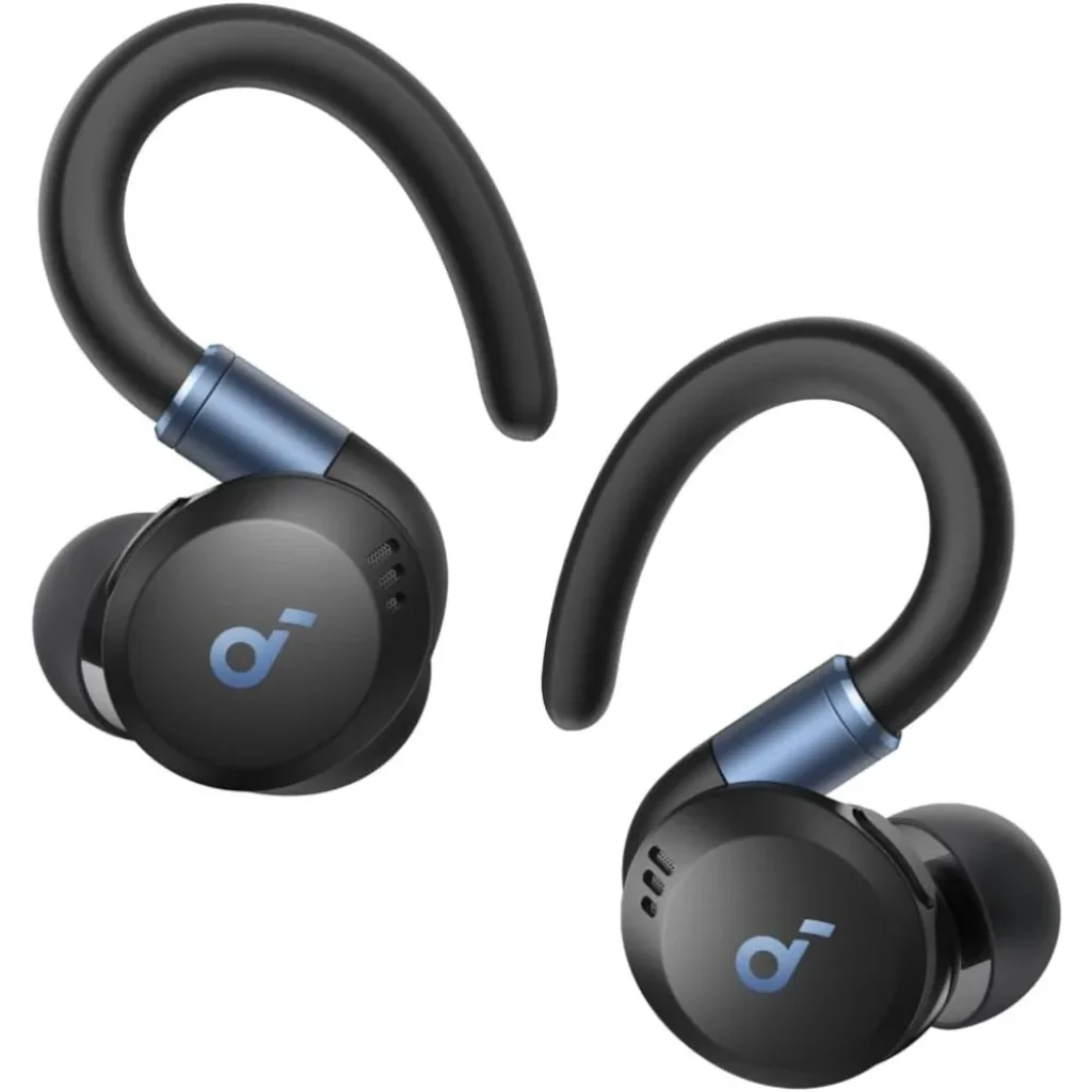 Waterproof Workout Earbuds Rotatable Ear Hooks, Deep Bass,