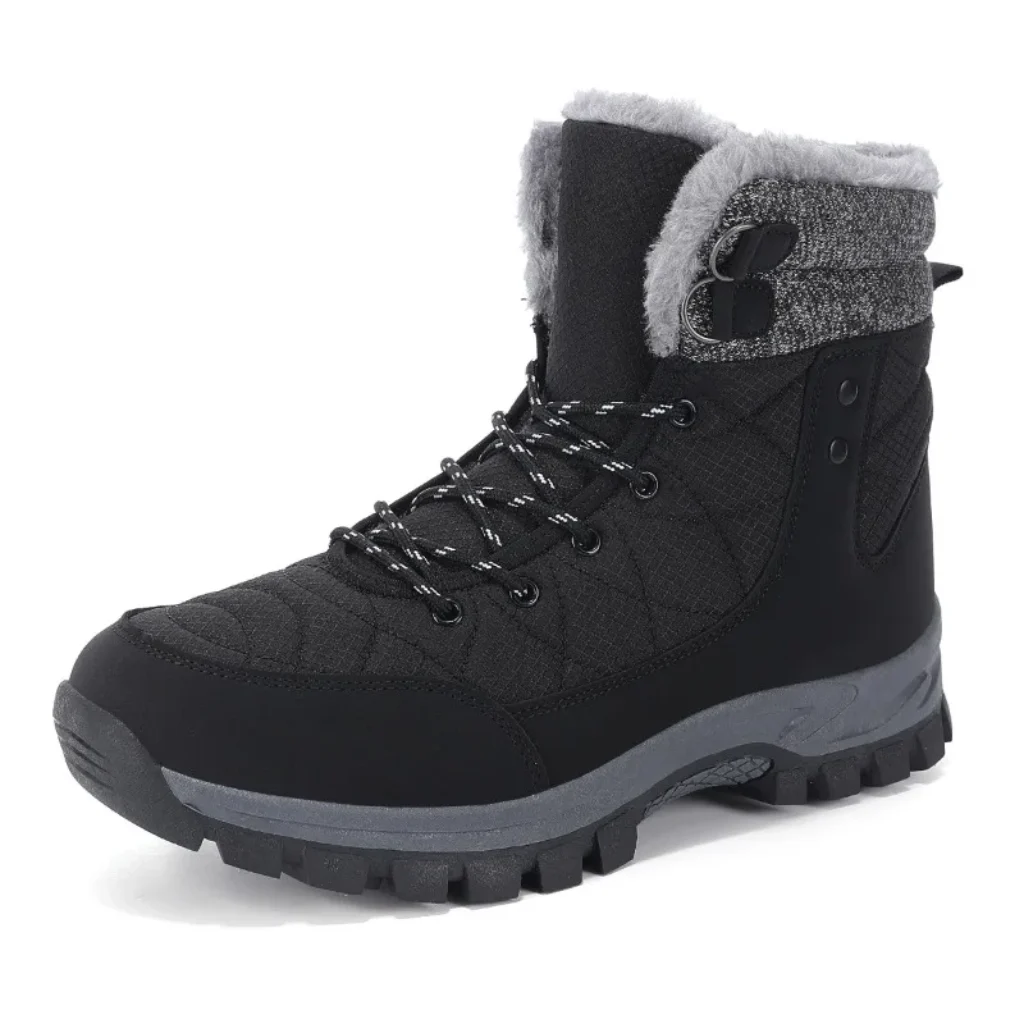 Winter Men’s Snow Boots Warm Plush Anti Slip