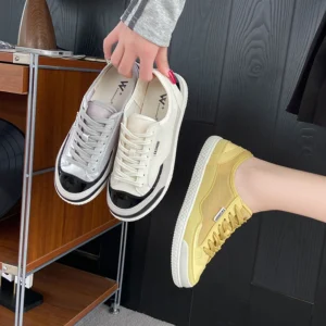Women Casual Sneakers Low Top Flat Shoes Non