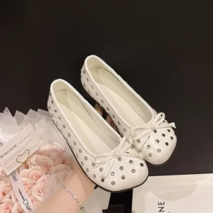 Women Shoes French Style Square Head Shallow Mouth