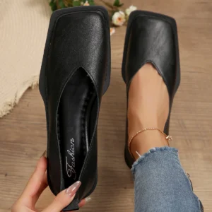 Women’s Comfortable Low Heels Pumps Casual Slip-ons Shoes