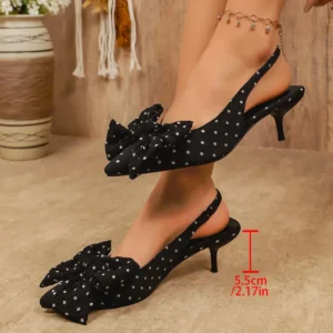 Women’s Polka Dot High Heels Sandals 2026 Summer