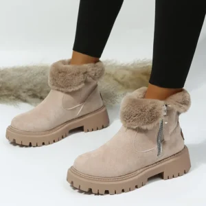 Women’s Winter Mid tube Thick Warm Cotton Shoes