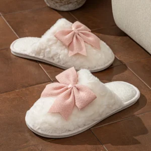YNPO 2026 Cute Fashion Butterfly Bow Women’s Slippers