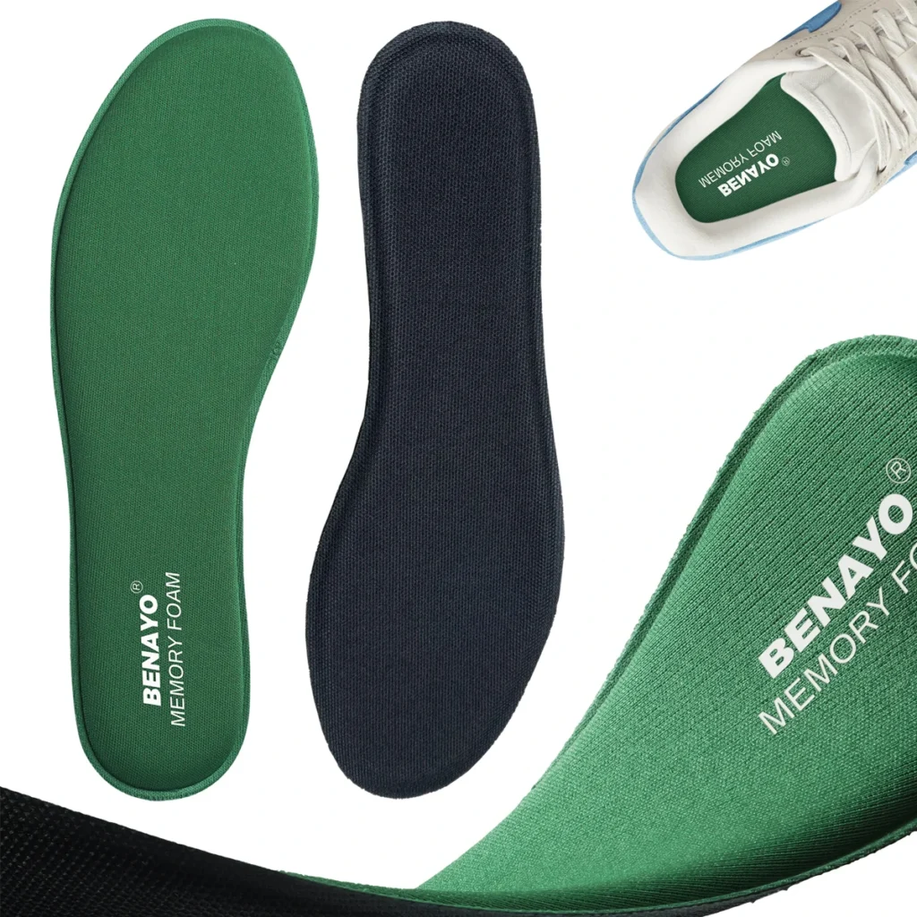 1-Pair Shoe Inserts Men’s & Womens Memory Foam
