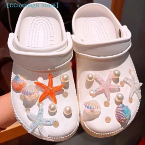 1 Set DIY Ocean Starfish Shoe Clips Summer