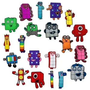 10- Cute Numbers Shoe Charms Sandals,Shoe Decoration Accessories