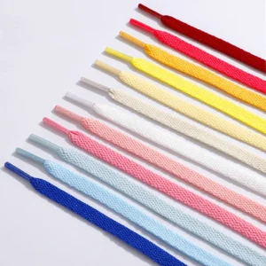 1Pair/3Pair Unisex 0.7 Cm Wide Solid-Color Flat Shoelaces