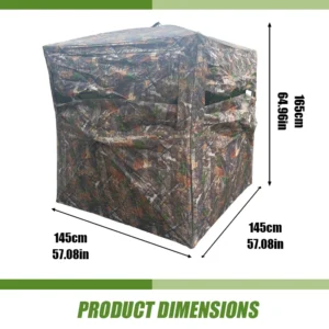 2 Person Portable Hub Hunting Blind, Camo Pop