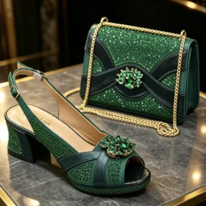 2026 Italian Elegant Green Large Size Women Heels