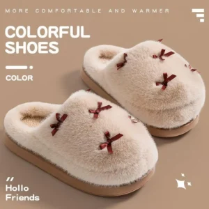 2026 Women Cotton House Slippers Thick Sole Warm