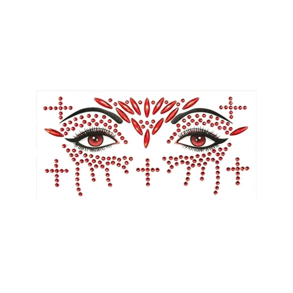3D Bedazzling Face Eye Jewels Sticker Makeup Rhinestone