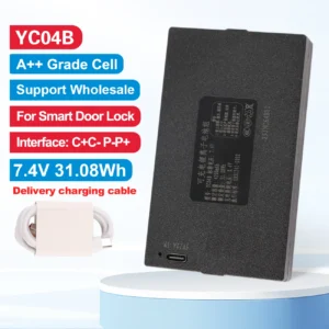 4200mAh YC04B Replacement Battery Smart Door Lock 7.4V