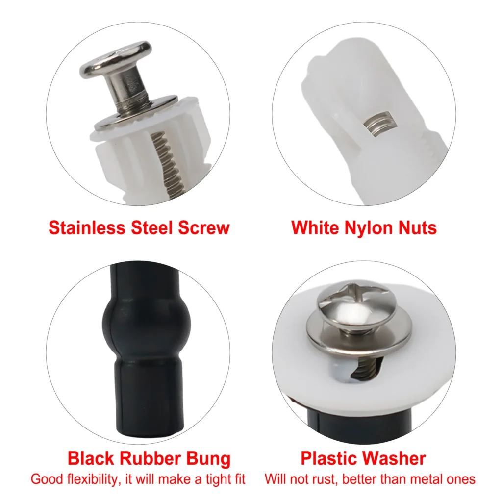 Top Fix Toilet Cover Seat Screws Well Nut