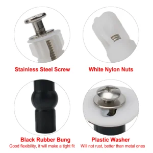 Top Fix Toilet Cover Seat Screws Well Nut
