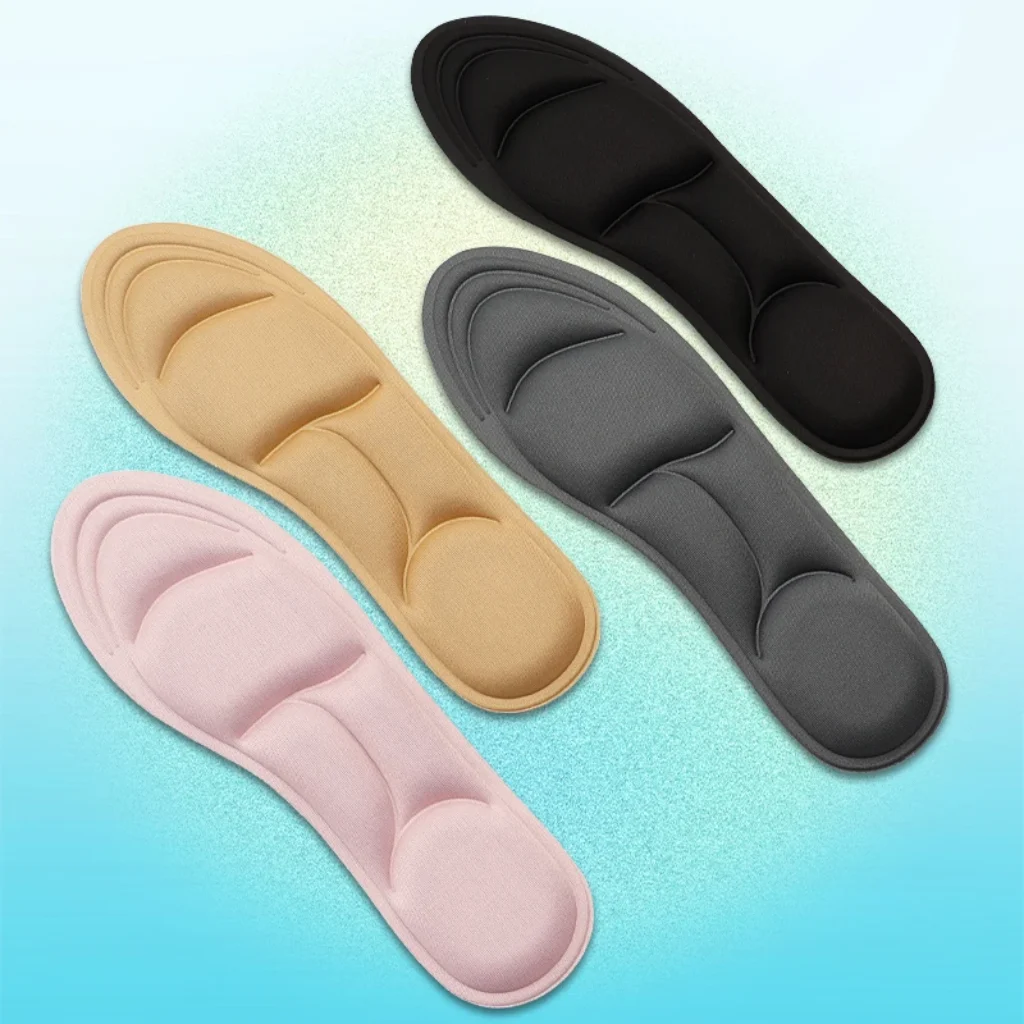 5D Memory Foam Insoles Shoes Women Breathable Running