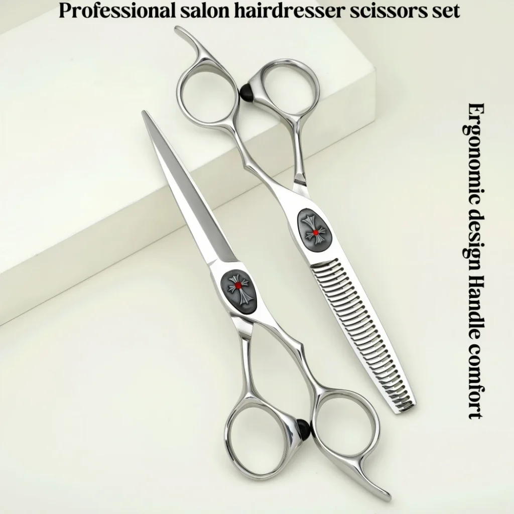 6 Inch Professional Hair Scissors Set 440 Stainless