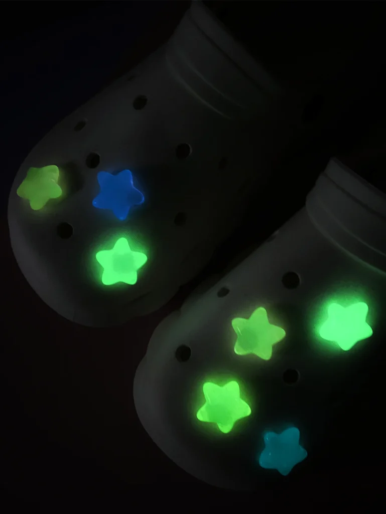 set Clogs Glow-in-the-dark star detachable accessory decoration