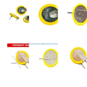 77JD Rechargeable 3V ML1220 Lithium Button Cell Battery