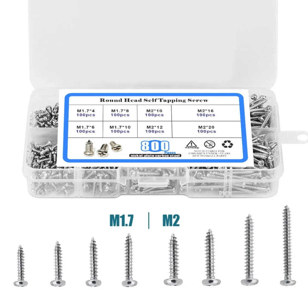 Self Drilling Screw Assortment Kit M1.7 M2 Cross