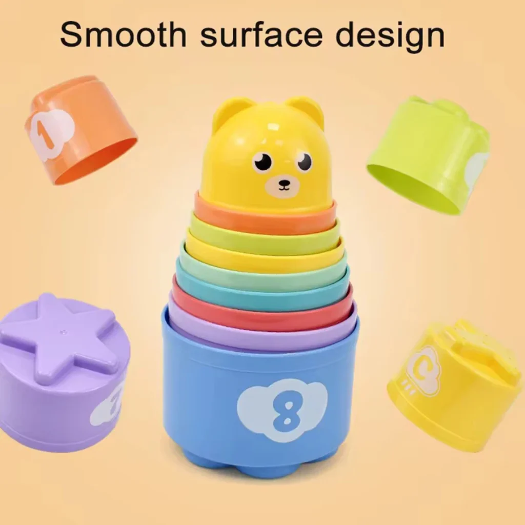 /set Number Letters Stacking Cup Baby Montessori Early