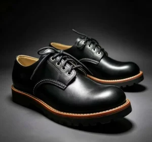 All407 Goodyear Welted Men Big Round Toe Leather