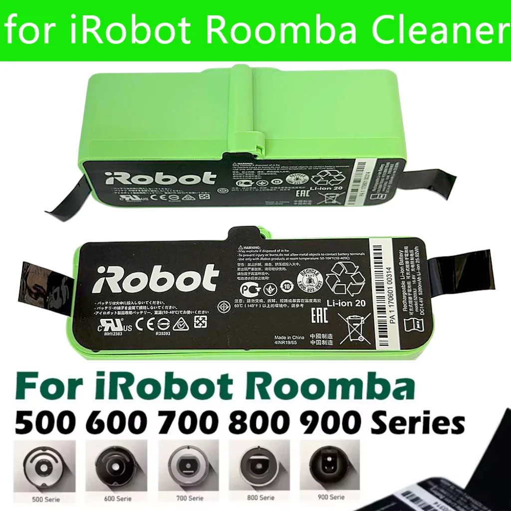 BatteriBatterie Li-Ion 14.4V pour nettoyeur iRobot Roomba 900