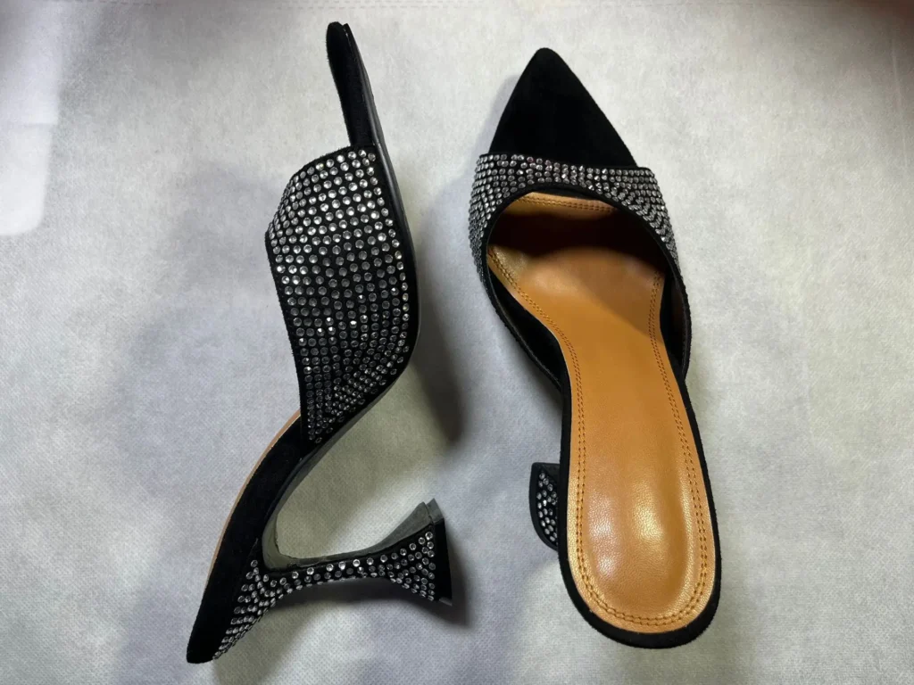 Bling Rhinestone Pointed Toe Outdoor Summer Women Slippers
