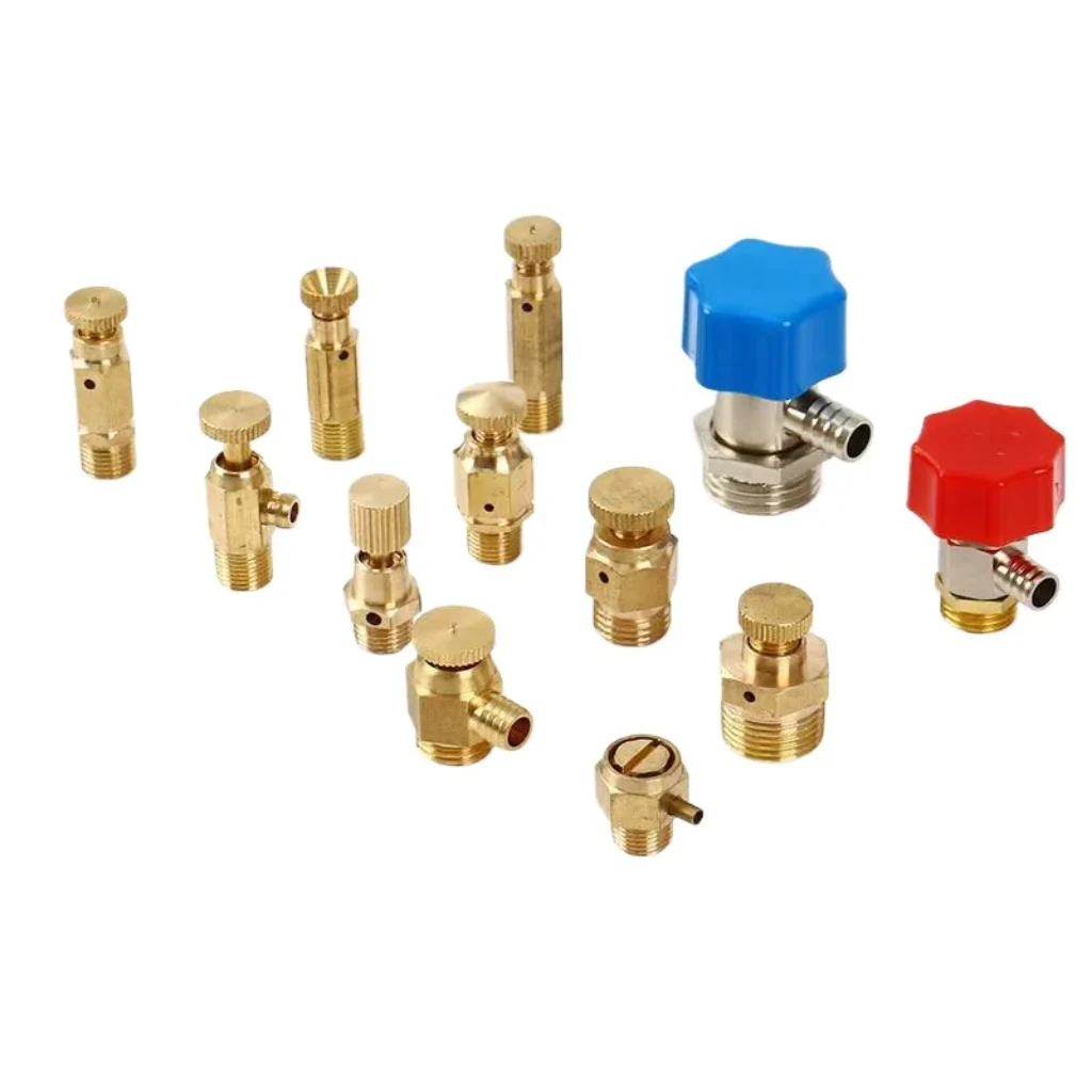 Brass Manual Air Vent Valve, Exhaust Ventilation Nozzle
