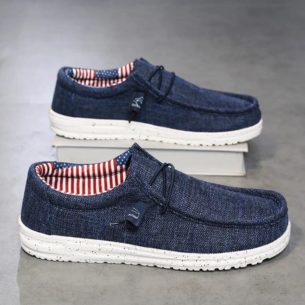 Breathable Slip Loafers Men No Lace Convenient Design,