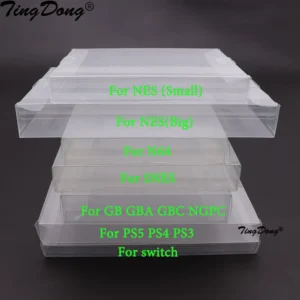 Clear Transparent Game Cartridge Box Case CIB Games