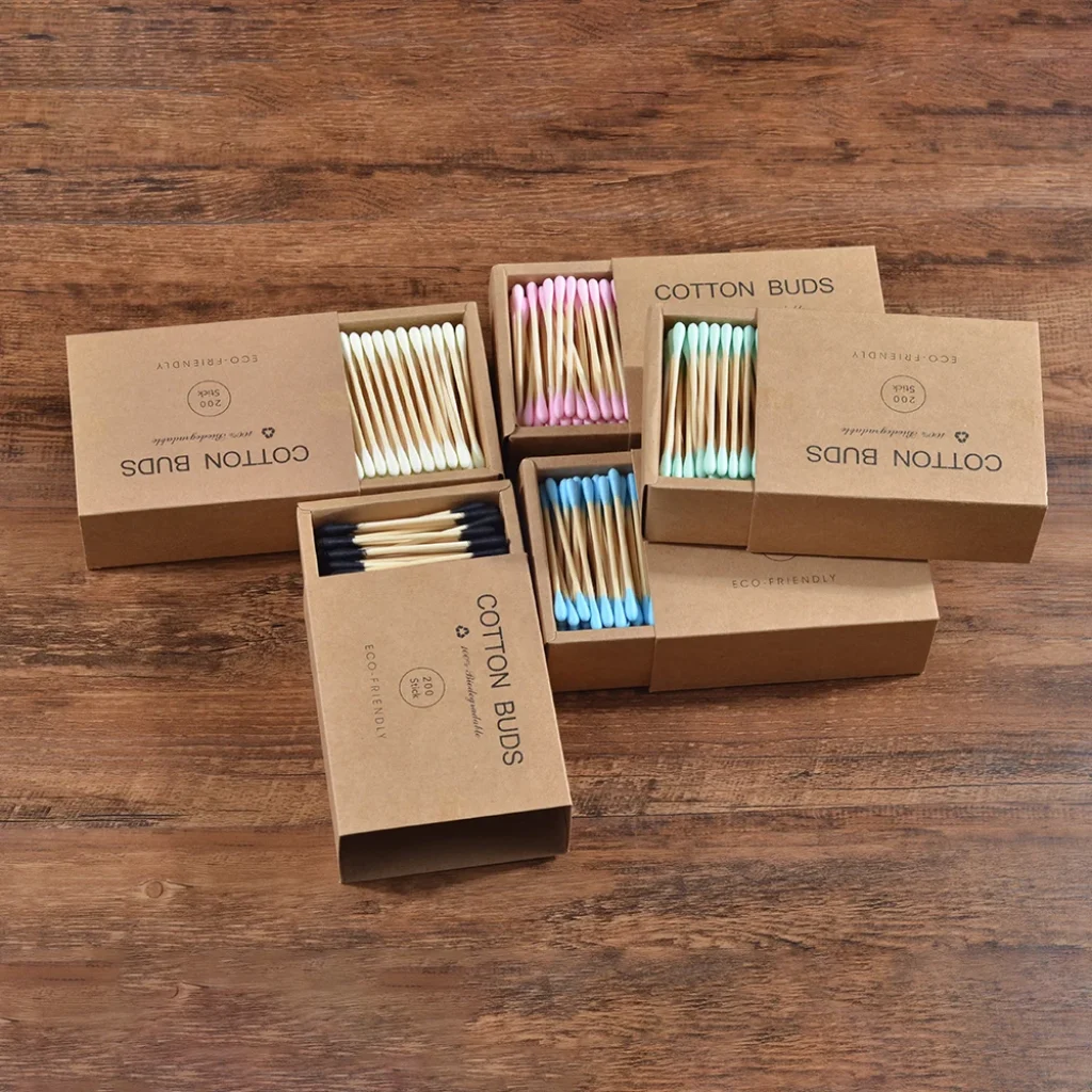 Cotton Double Head Color Mix Bamboo Adults Makeup