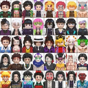 Demon Slayer Building Block Minifigures Tanjirou Nezuko Giyuu