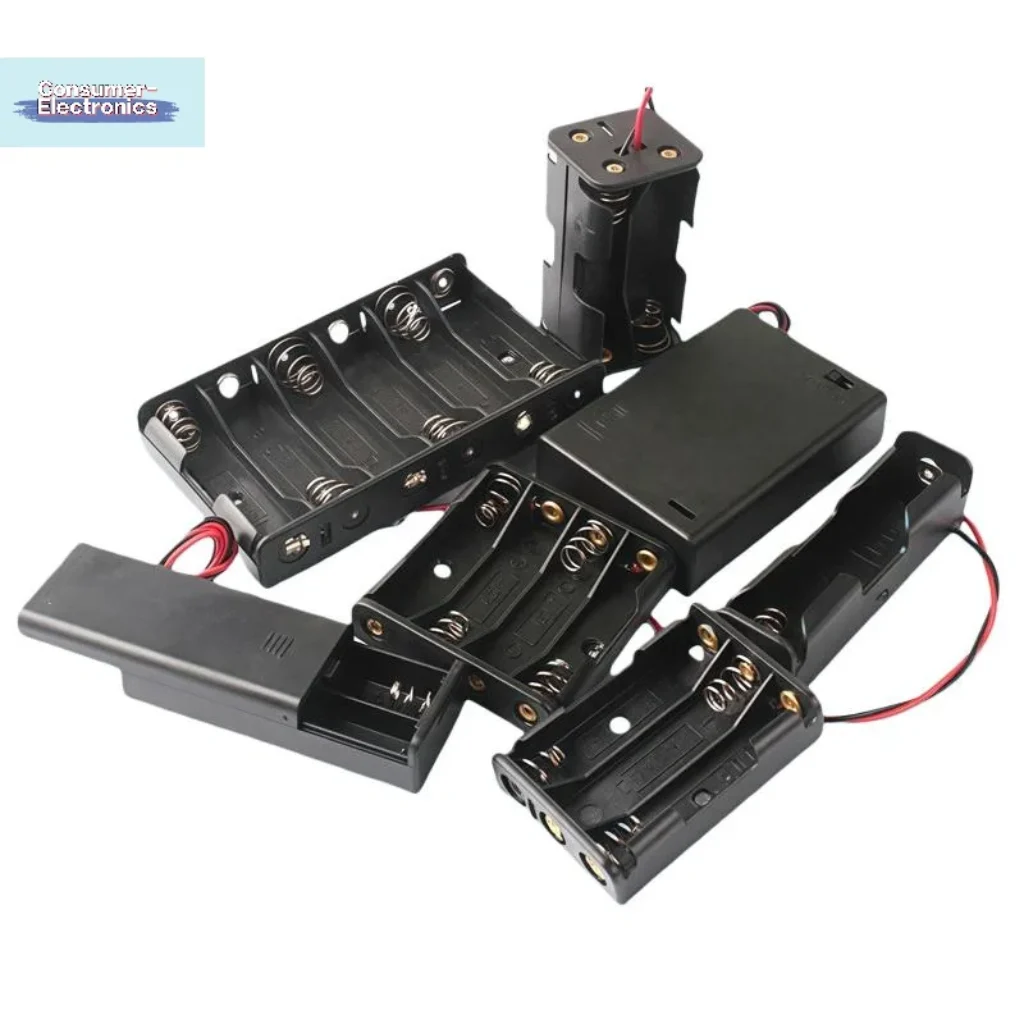 【1/ AA Battery Holder Storage Case Box Switch