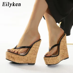 Eilyken Catwalk Style Super Heel Wedge Platform Flip