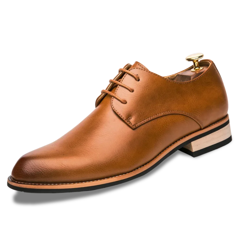 English Style Red Classic Men’s Leather Casual Shoes